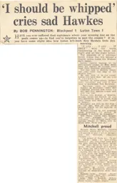 Match Report: Blackpool vs Luton Town FC (28th Feb 1959)