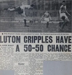 Match Report: Blackpool vs Luton Town FC (28th Feb 1959)