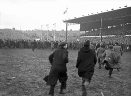 Pitch invasion at the final whistle