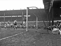 The Blackpool defence holds firm