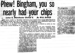 Match Report: Luton Town FC vs Manchester United (11th Apr 1959)