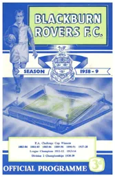 Programme: Blackburn Rovers vs Luton Town FC (20th Apr 1959)