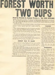 Match Report: Luton Town FC vs Nottingham Forest (2nd May 1959)