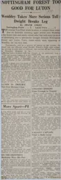 Match Report: Luton Town FC vs Nottingham Forest (2nd May 1959)