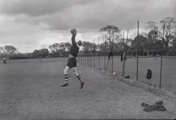 Ron Baynham in training before the final