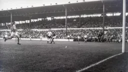 Allan Brown sees this effort go over the bar