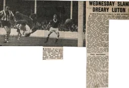Match Report: Sheffield Wednesday vs Luton Town FC (26th Sep 1959)