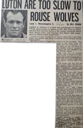 Match Report: Luton Town FC vs Wolverhampton Wanderers (3rd Oct 1959)