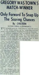 Match Report: Luton Town FC vs Everton (19th Dec 1959)