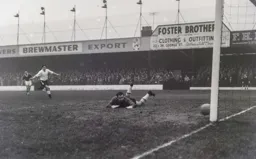 Tony Gregory's shot hits the back of the net for the first goal