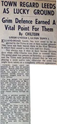 Match Report: Leeds United vs Luton Town FC (2nd Jan 1960)
