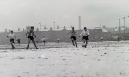 David Noake races down the wing