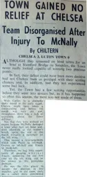 Match Report: Chelsea vs Luton Town FC (5th Mar 1960)