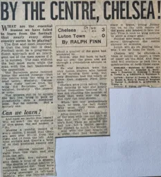 Match Report: Chelsea vs Luton Town FC (5th Mar 1960)