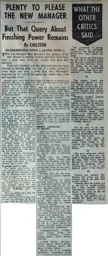 Match Report: Huddersfield Town vs Luton Town FC (20th Aug 1960)