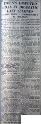 Match Report: Luton Town FC vs Portsmouth (24th Aug 1960)