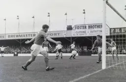 The ball drifts wide