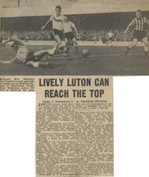 Match Report: Luton Town FC vs Sunderland (27th Aug 1960)