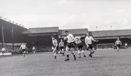 Joe McBride goes through with the ball