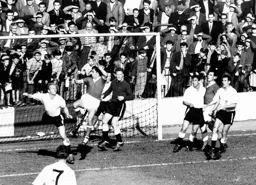 The Luton defence holds firm