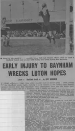 Match Report: Luton Town FC vs Sheffield United (24th Sep 1960)