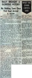 Match Report: Luton Town FC vs Bristol Rovers (8th Oct 1960)