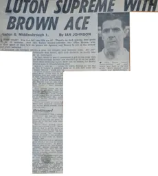 Match Report: Luton Town FC vs Middlesbrough (19th Nov 1960)