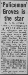 Match Report: Luton Town FC vs Northampton Town (7th Jan 1961)