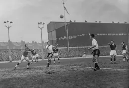 Allan Brown aims to be first to the ball