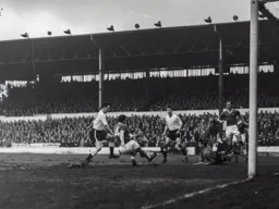 Allan Brown swoops on the ball