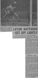 Match Report: Norwich City vs Luton Town FC (21st Jan 1961)