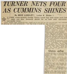 Match Report: Luton Town FC vs Stoke City (23rd Feb 1961)