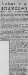 Match Report: Luton Town FC vs Leeds United (1st Apr 1961)