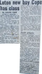 Match Report: Luton Town FC vs Preston North End (19th Aug 1961)