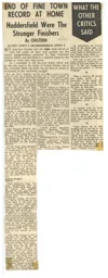 Match Report: Luton Town FC vs Huddersfield Town (2nd Sep 1961)