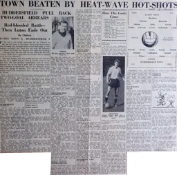 Match Report: Luton Town FC vs Huddersfield Town (2nd Sep 1961)