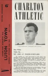Programme: Charlton Athletic vs Luton Town FC (23rd Sep 1961)