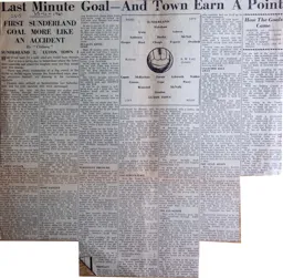Match Report: Sunderland vs Luton Town FC (25th Nov 1961)