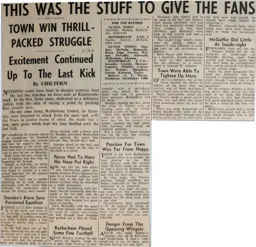 Match Report: Luton Town FC vs Rotherham United (2nd Dec 1961)