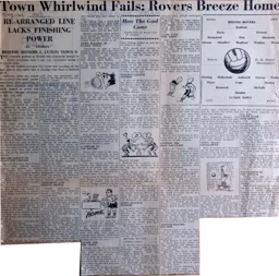 Match Report: Bristol Rovers vs Luton Town FC (9th Dec 1961)