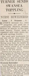 Match Report: Luton Town FC vs Swansea Town (20th Jan 1962)