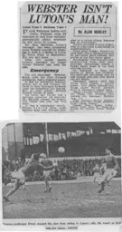Match Report: Luton Town FC vs Swansea Town (20th Jan 1962)
