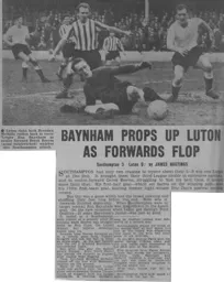 Match Report: Southampton vs Luton Town FC (3rd Feb 1962)