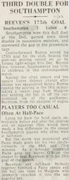Match Report: Southampton vs Luton Town FC (3rd Feb 1962)
