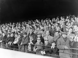 A less than happy crowd