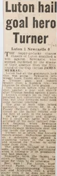 Match Report: Luton Town FC vs Newcastle United (17th Feb 1962)