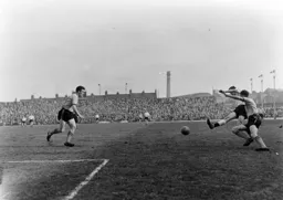 Fred Jardine in an early appearance for the Town