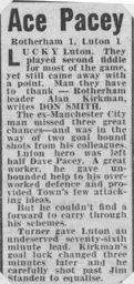 Match Report: Rotherham United vs Luton Town FC (21st Apr 1962)