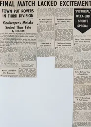 Match Report: Luton Town FC vs Bristol Rovers (28th Apr 1962)