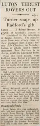 Match Report: Luton Town FC vs Bristol Rovers (28th Apr 1962)